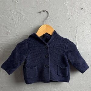 Baby Gap Navy Blue Knit Cardigan